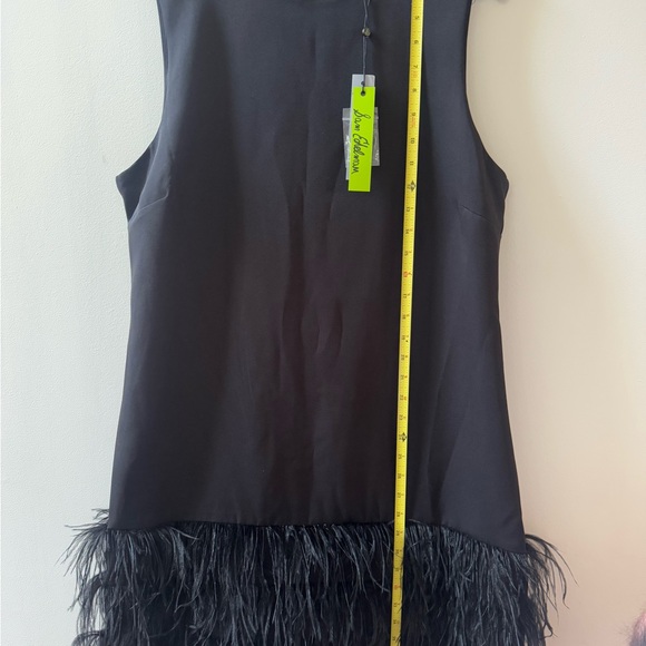 Sam Edelman Black Feathered Mini Dress - Picture 3 of 7